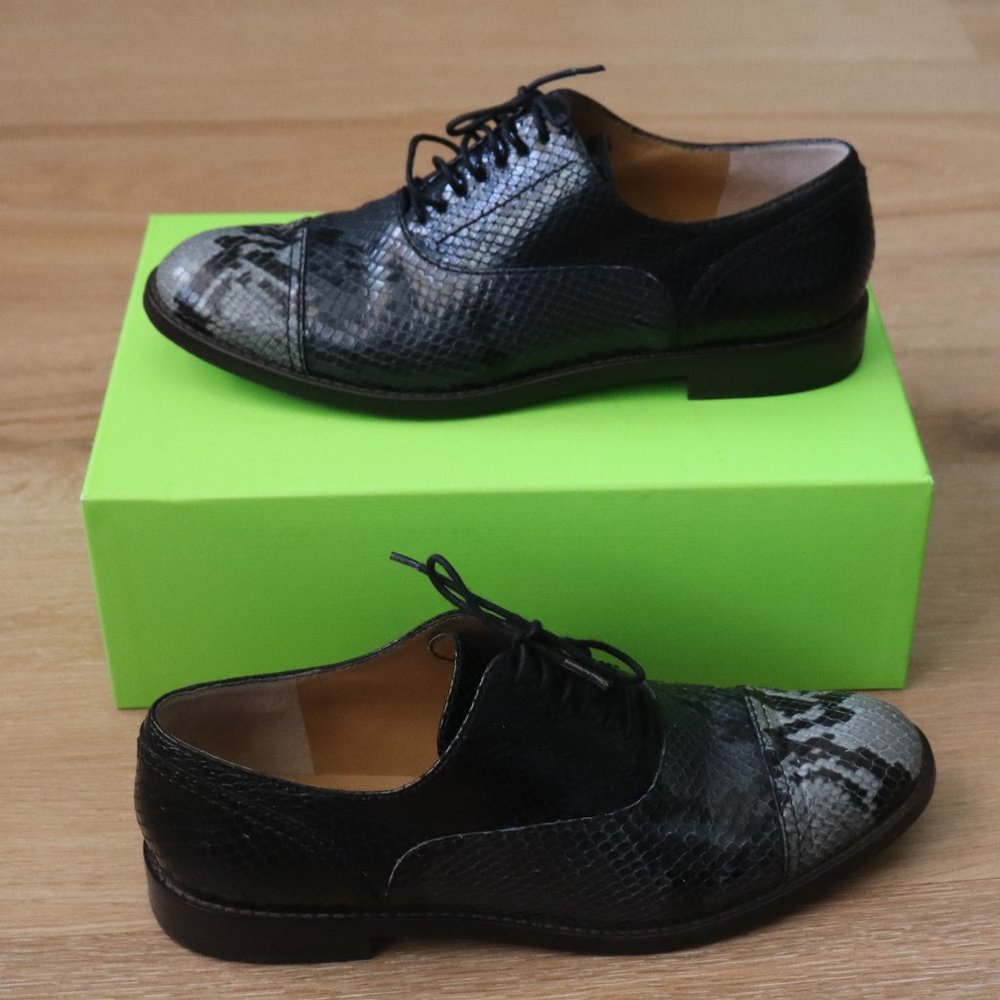 Marc Jacobs "Clinton" Python Embossed Oxfords Sz … - image 5